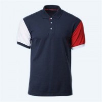 SKP016 Order POLO shirts for men and women to make sports Polo shirts Polo shirt factory stitching sleeve color 45 degree